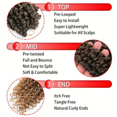 Passion Twist Crochet Hair 1 Pack Synthetic Curly Hair for Women