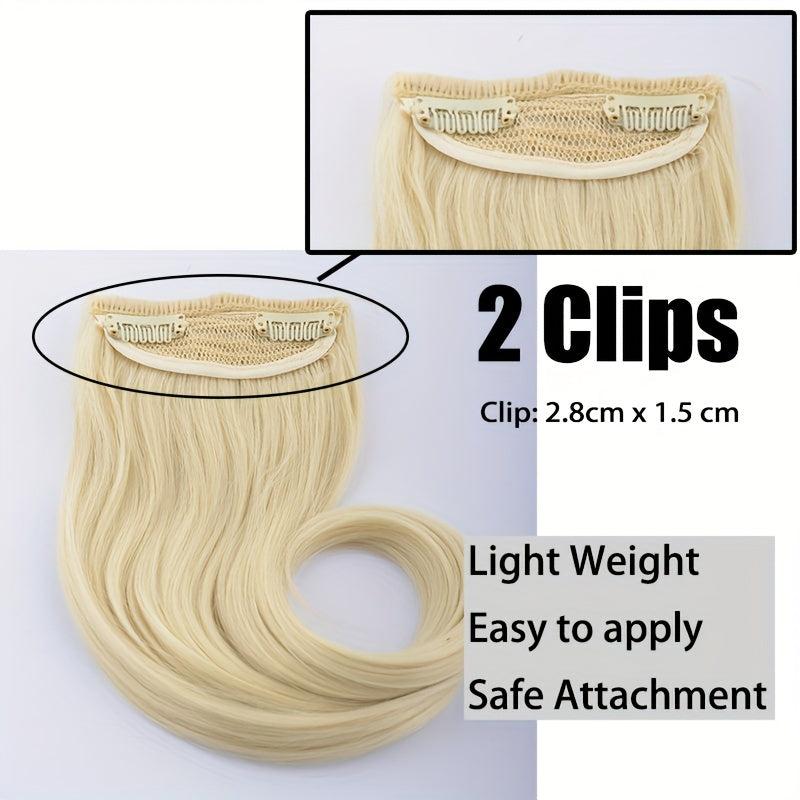 Natural Synthetic Clip In Bangs for Women Perfect Fringe Look