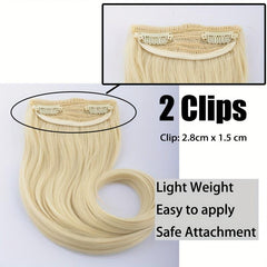 Natural Synthetic Clip In Bangs for Women Perfect Fringe Look