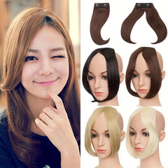 Natural Synthetic Clip In Bangs for Women Perfect Fringe Look