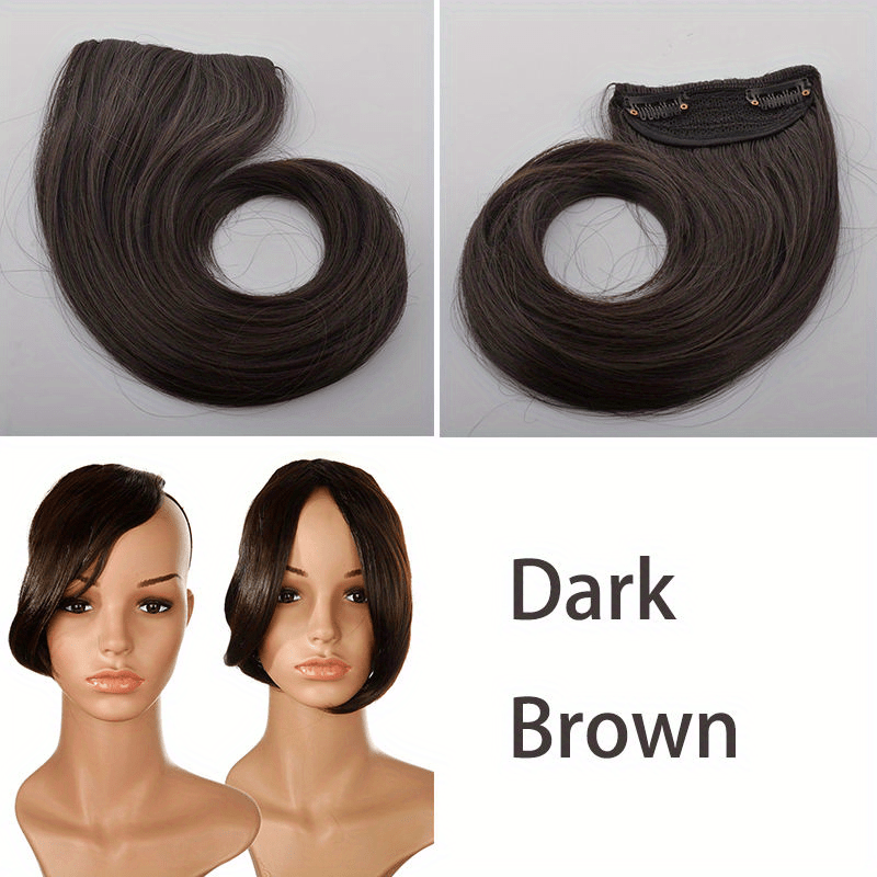 Natural Synthetic Clip In Bangs for Women Perfect Fringe Look