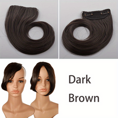 Natural Synthetic Clip In Bangs for Women Perfect Fringe Look