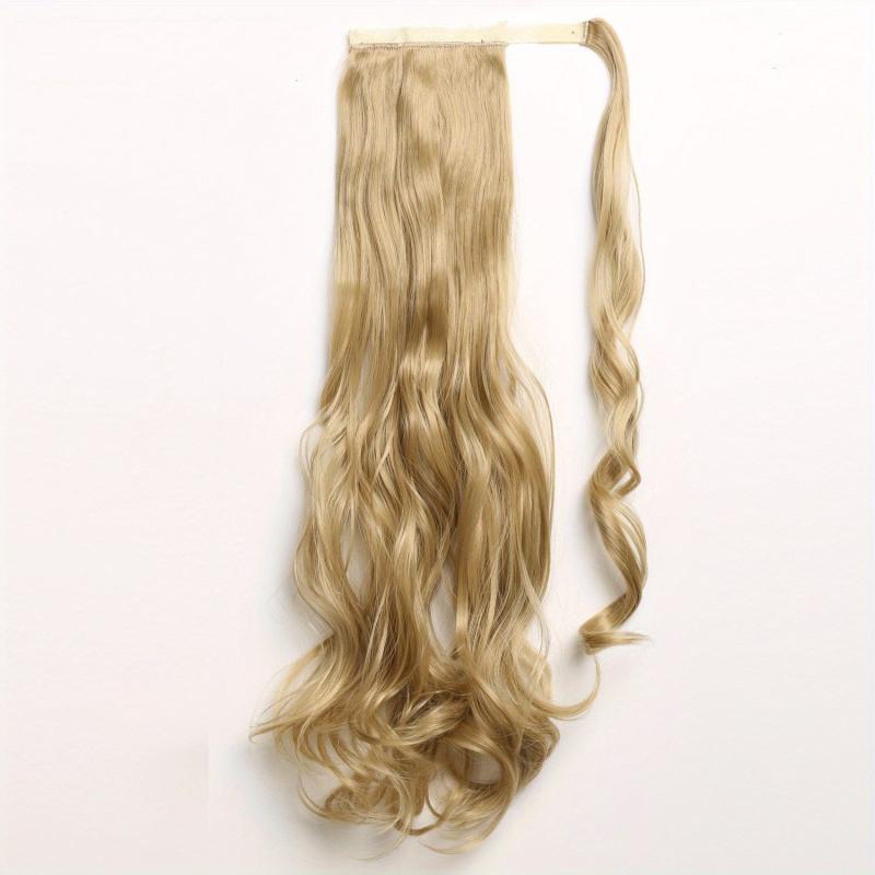 50 8 Cm Curly Clip In Ponytail Hair Extensions Synthetic Long Wave Hairpieces