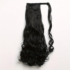 50 8 Cm Curly Clip In Ponytail Hair Extensions Synthetic Long Wave Hairpieces