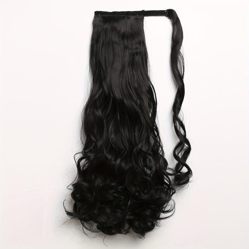 50 8 Cm Curly Clip In Ponytail Hair Extensions Synthetic Long Wave Hairpieces