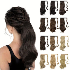 50 8 Cm Curly Clip In Ponytail Hair Extensions Synthetic Long Wave Hairpieces