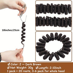 25 4 Cm Jamaican Bounce Crochet Braiding Hair Ombre Spring Twist Hair Extensions