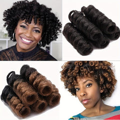 25 4 Cm Jamaican Bounce Crochet Braiding Hair Ombre Spring Twist Hair Extensions