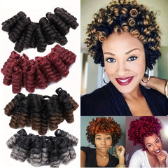 25 4 Cm Jamaican Bounce Crochet Braiding Hair Ombre Spring Twist Hair Extensions