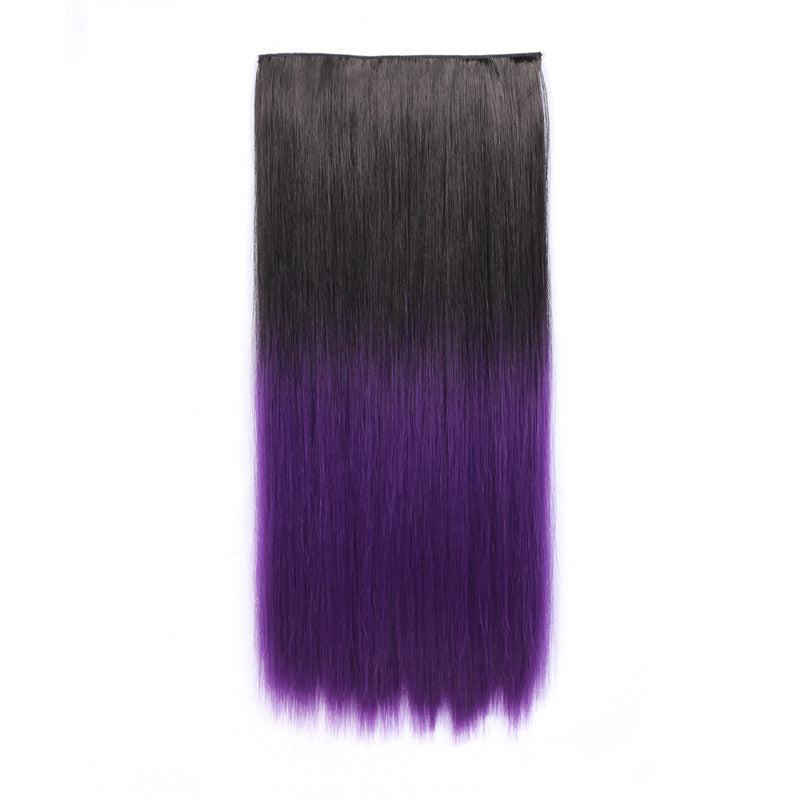Ombre Straight Long Thick One Piece Hair Extension Clip In Extensions