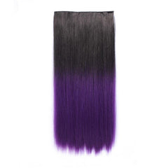Ombre Straight Long Thick One Piece Hair Extension Clip In Extensions