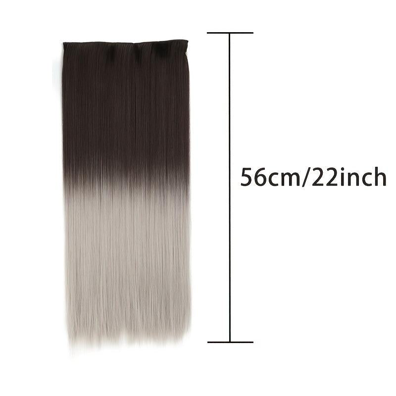 Ombre Straight Long Thick One Piece Hair Extension Clip In Extensions
