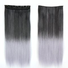 Ombre Straight Long Thick One Piece Hair Extension Clip In Extensions