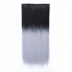 Ombre Straight Long Thick One Piece Hair Extension Clip In Extensions