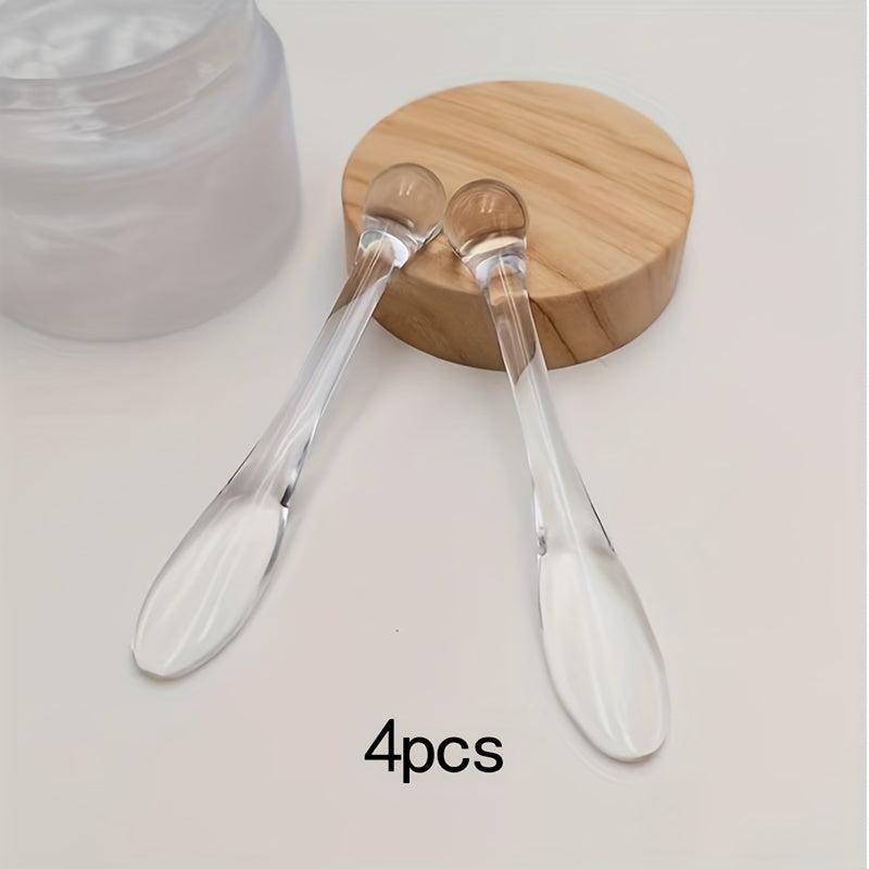 4Pcs Clear Eye Cream Massage Sticks Face Cream Spoon Multifunctional Wand