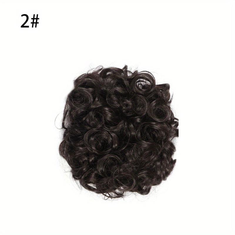 Donut Hair Buns Updo Chignon with Comb Clip-In Extensions