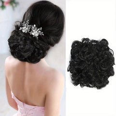 Donut Hair Buns Updo Chignon with Comb Clip-In Extensions