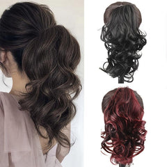 4 Cm Short Wavy Ponytail Extension Claw Clip In Hair Extensions