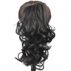 4 Cm Short Wavy Ponytail Extension Claw Clip In Hair Extensions
