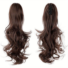 Long Curly Wavy Ponytail Extensions Synthetic Clip In Hair Extensions