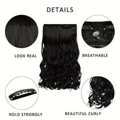 Two Tone Long Thick Hair Extensions 55 88 Cm Long Wavy Curly Hair Extensions