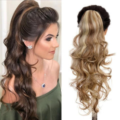 Wavy Ponytail Extensions for Women Messy Curly Hairpiece