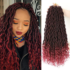 Stylish Goddess Locs Crochet Hair Extensions with Curly Ends