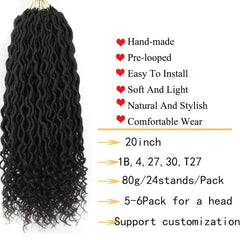 Stylish Goddess Locs Crochet Hair Extensions with Curly Ends