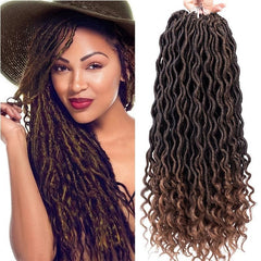 Stylish Goddess Locs Crochet Hair Extensions with Curly Ends