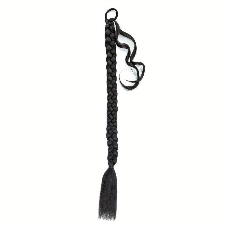76 2cm Braided Ponytail Hair Extensions Synthetic Fiber DIY for Women Girls