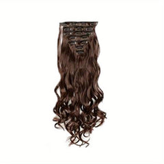 7pcs Clip In Curly Wavy Hair Extensions 55-88 cm