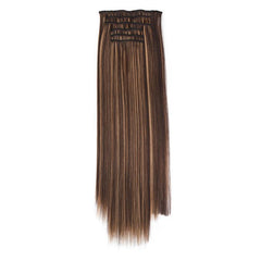 6pcs Straight Hair Extensions with 16 Clips - Natural Look for Daily Wear