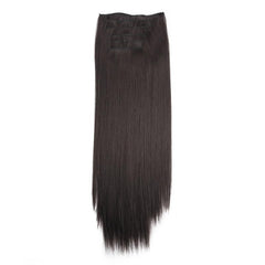 6pcs Straight Hair Extensions with 16 Clips - Natural Look for Daily Wear