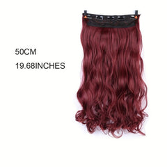 8 Cm Curly Wavy Hair Extensions 5 Clips Synthetic Invisible Hair Extensions