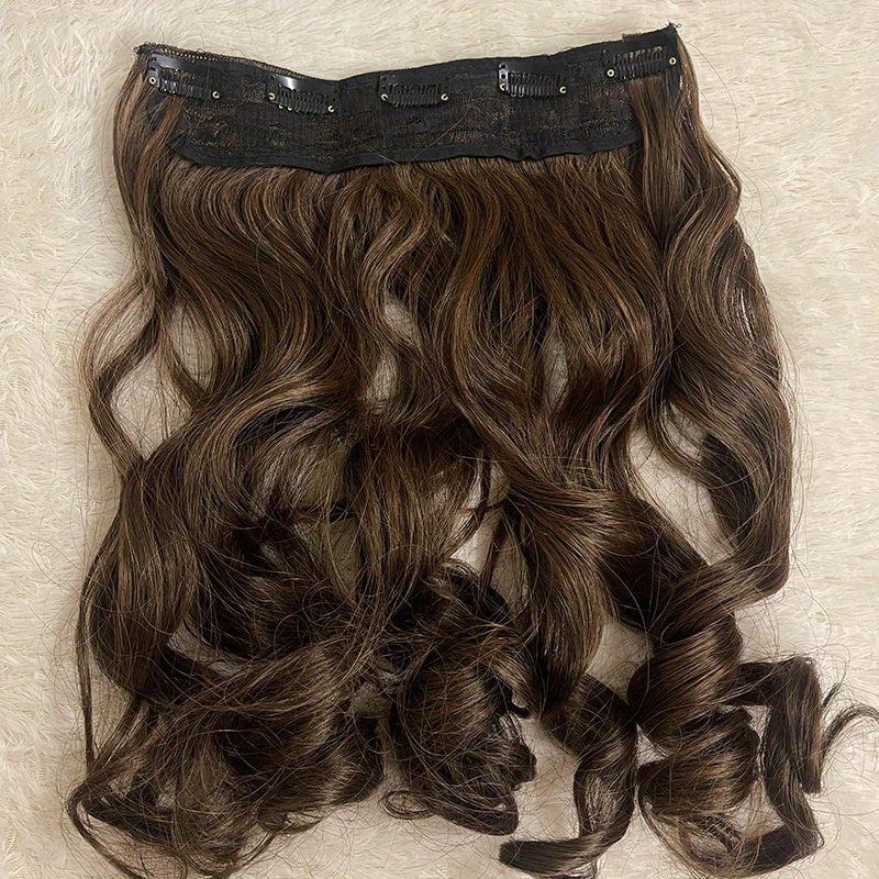 8 Cm Curly Wavy Hair Extensions 5 Clips Synthetic Invisible Hair Extensions