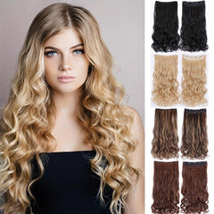 8 Cm Curly Wavy Hair Extensions 5 Clips Synthetic Invisible Hair Extensions