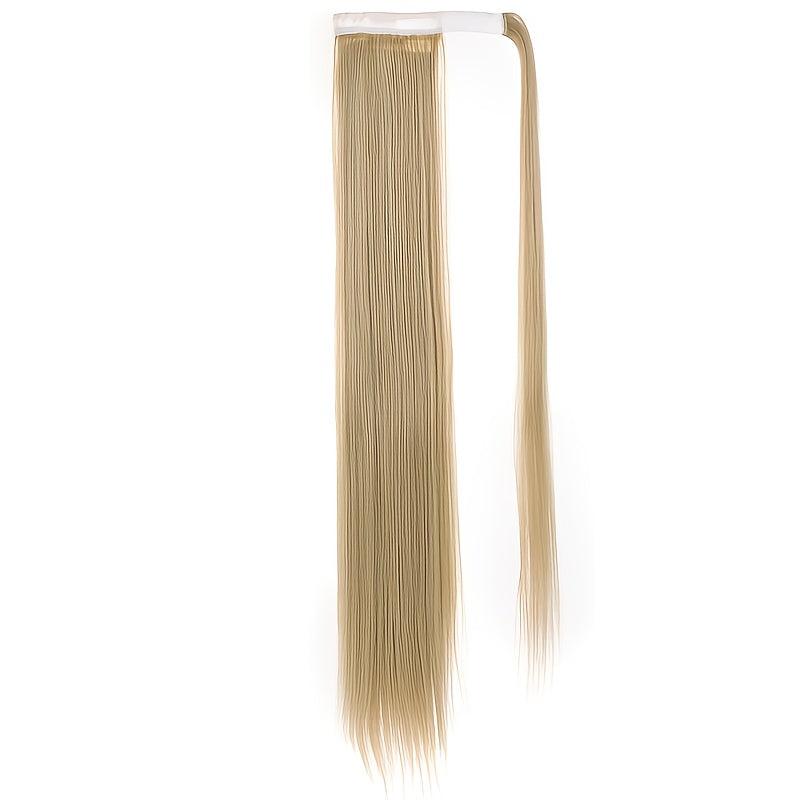 33 Inch Long Straight Ponytail Extension Wrap Around Synthetic Hairpiece
