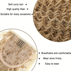 Curly Wave Clip In Ponytail Extension Synthetic Hairpieces
