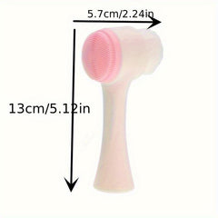 Double Side Facial Brush Soft Bristles Skin Care Silicone Face Brush