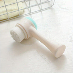 Double Side Facial Brush Soft Bristles Skin Care Silicone Face Brush