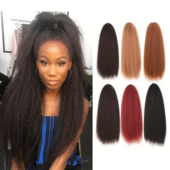 55 88 Cm Drawstring Ponytail Hair Extension Clip Synthetic Afro Kinky Straight