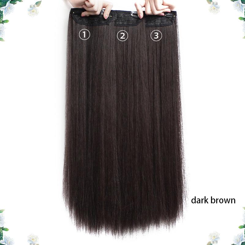 Long Curly Clip In Hair Extensions Wave Hairpiece