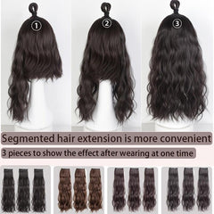 Long Curly Clip In Hair Extensions Wave Hairpiece