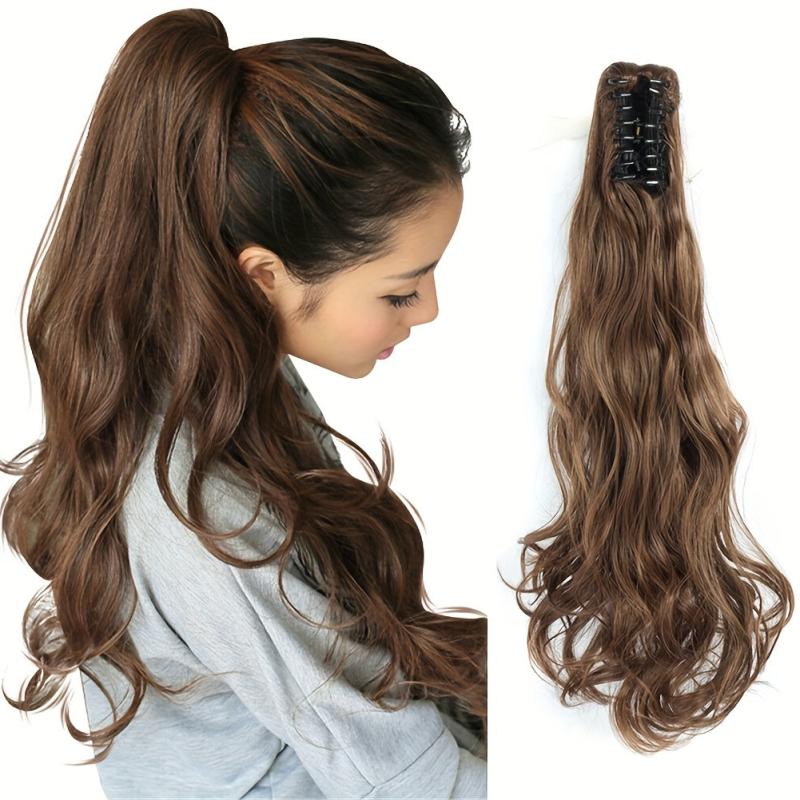 Wavy Curly Ponytail Extensions Natural Look