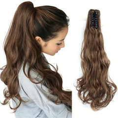 Wavy Curly Ponytail Extensions Natural Look