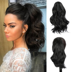 Wavy Claw Ponytail Extension Short Claw Clip Hair Extension for Women