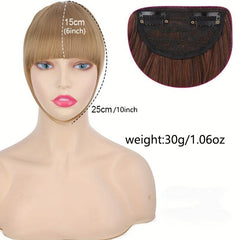 Two Tone Clip In Bangs Extensions Synthetic Fiber Hairpieces