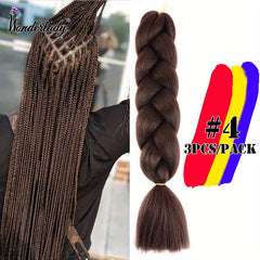 3 Packs Jumbo Long Braiding Hair Extensions 60 96 Cm Synthetic Crochet Braids