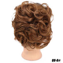 Curly Bun Extension Combs Synthetic Hair Bun for Women Updo Hairpiece