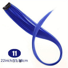 Colorful Straight Hair Pieces Clip In Extensions